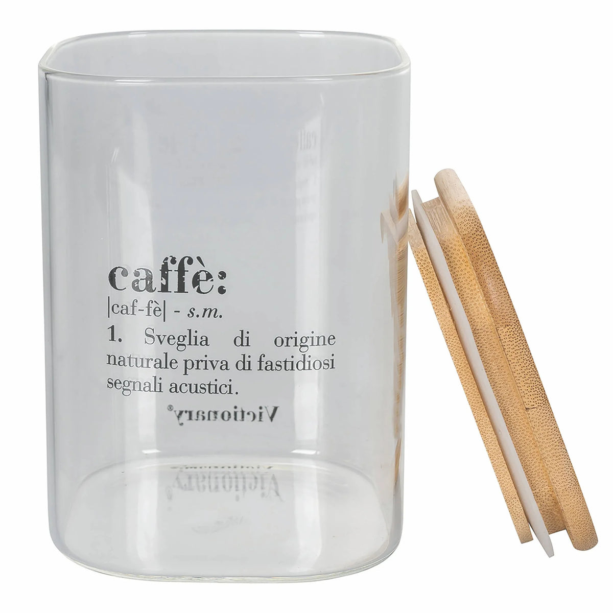 Victionary Barattolo Caffe Vetro/Bambu 1L - MaLu Casa Più
