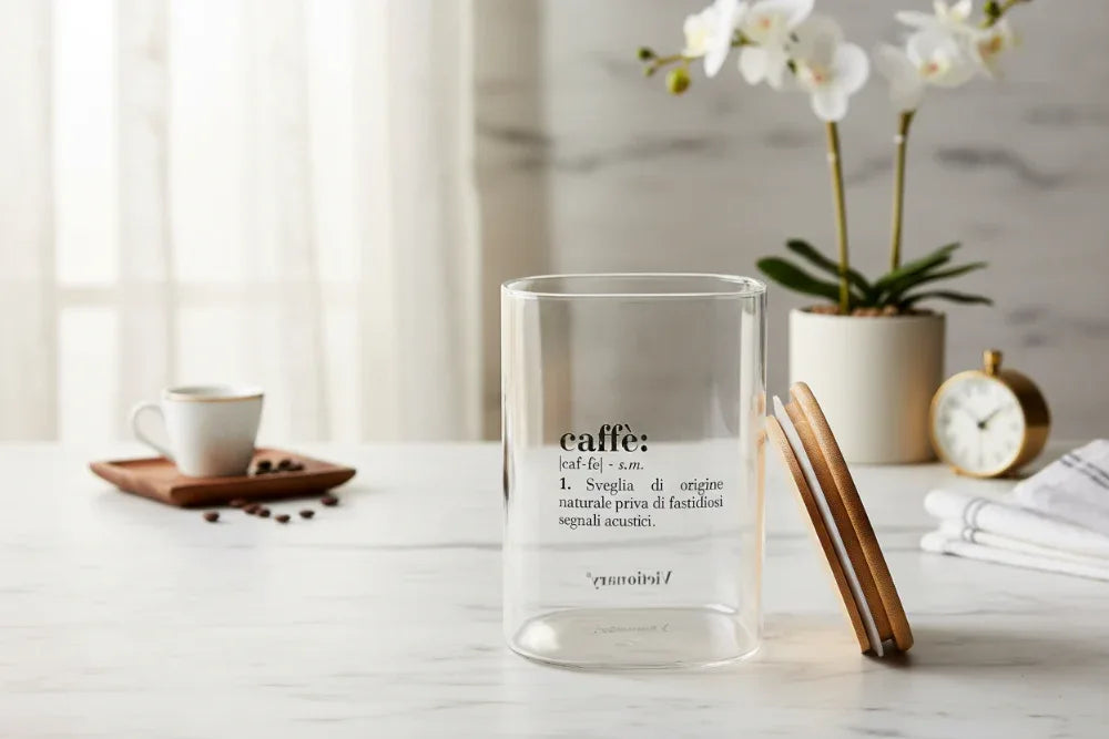 Victionary Barattolo Caffe Vetro/Bambu 1L - MaLu Casa Più