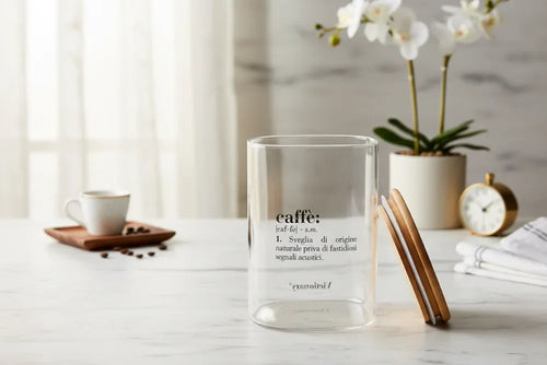 Victionary Barattolo Caffe Vetro/Bambu 1L - MaLu Casa Più