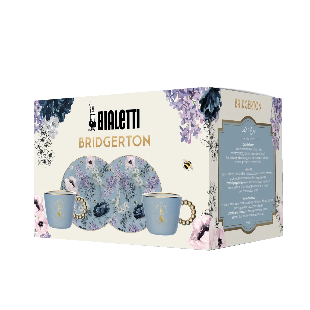 SET 2 TAZZE CAFFE' BRIDGERTON BIALETTI