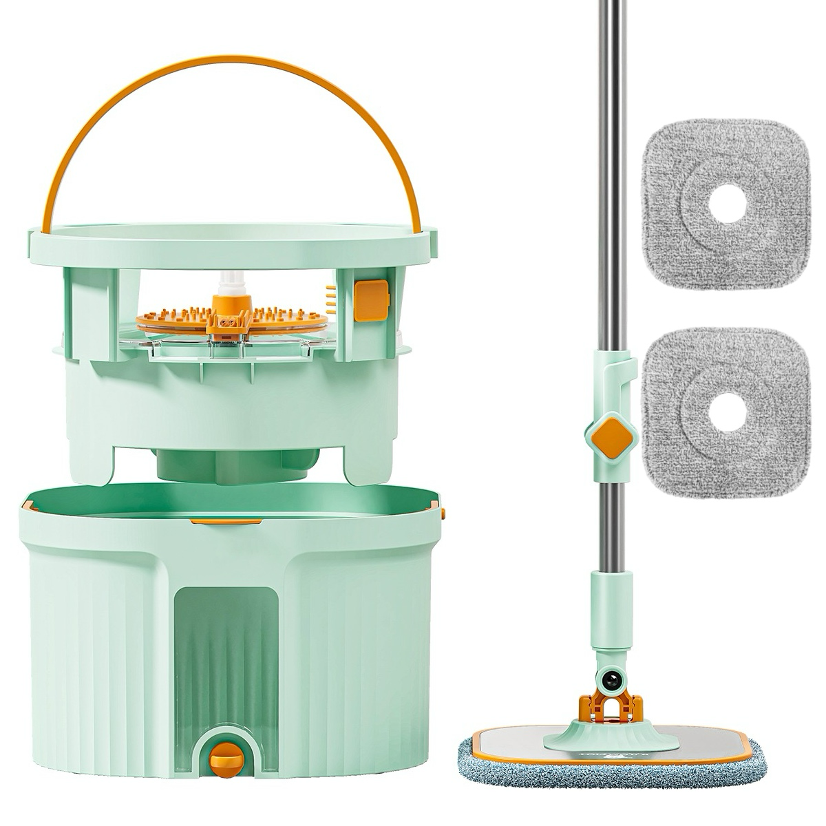 Mop piatto Floormy Urban Avenue – Pulizia con secchio a doppia vasca