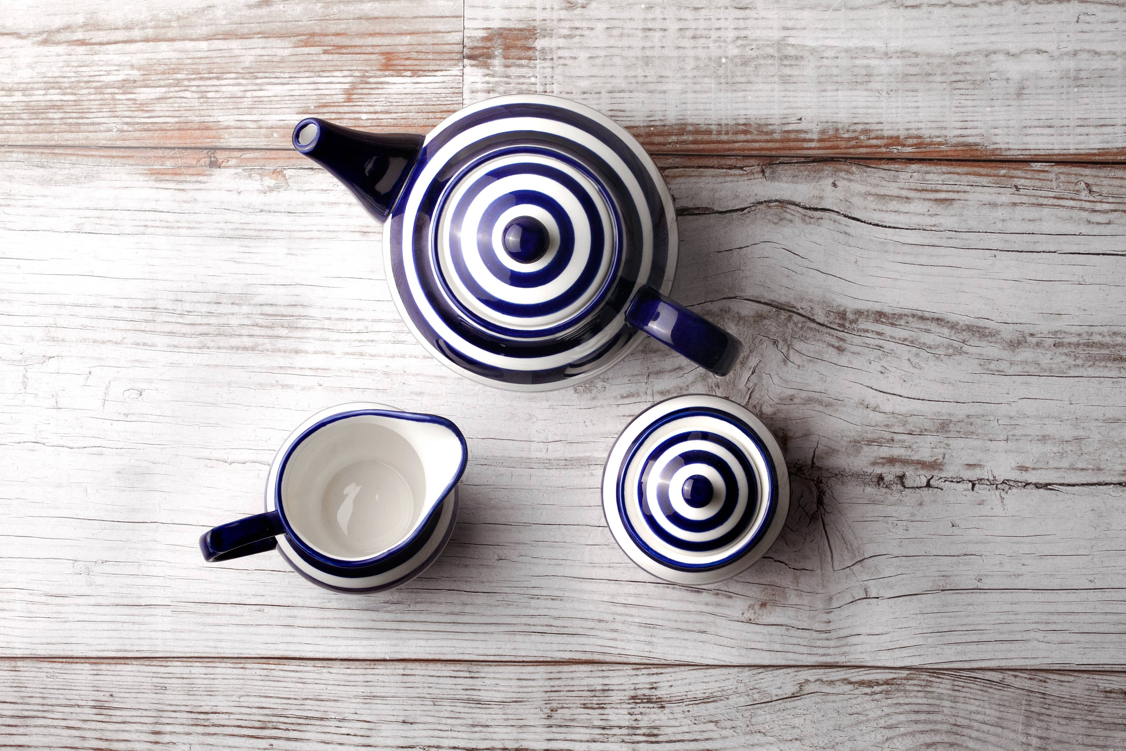 Enamelled Stoneware Sugar Bowl - 300 ml