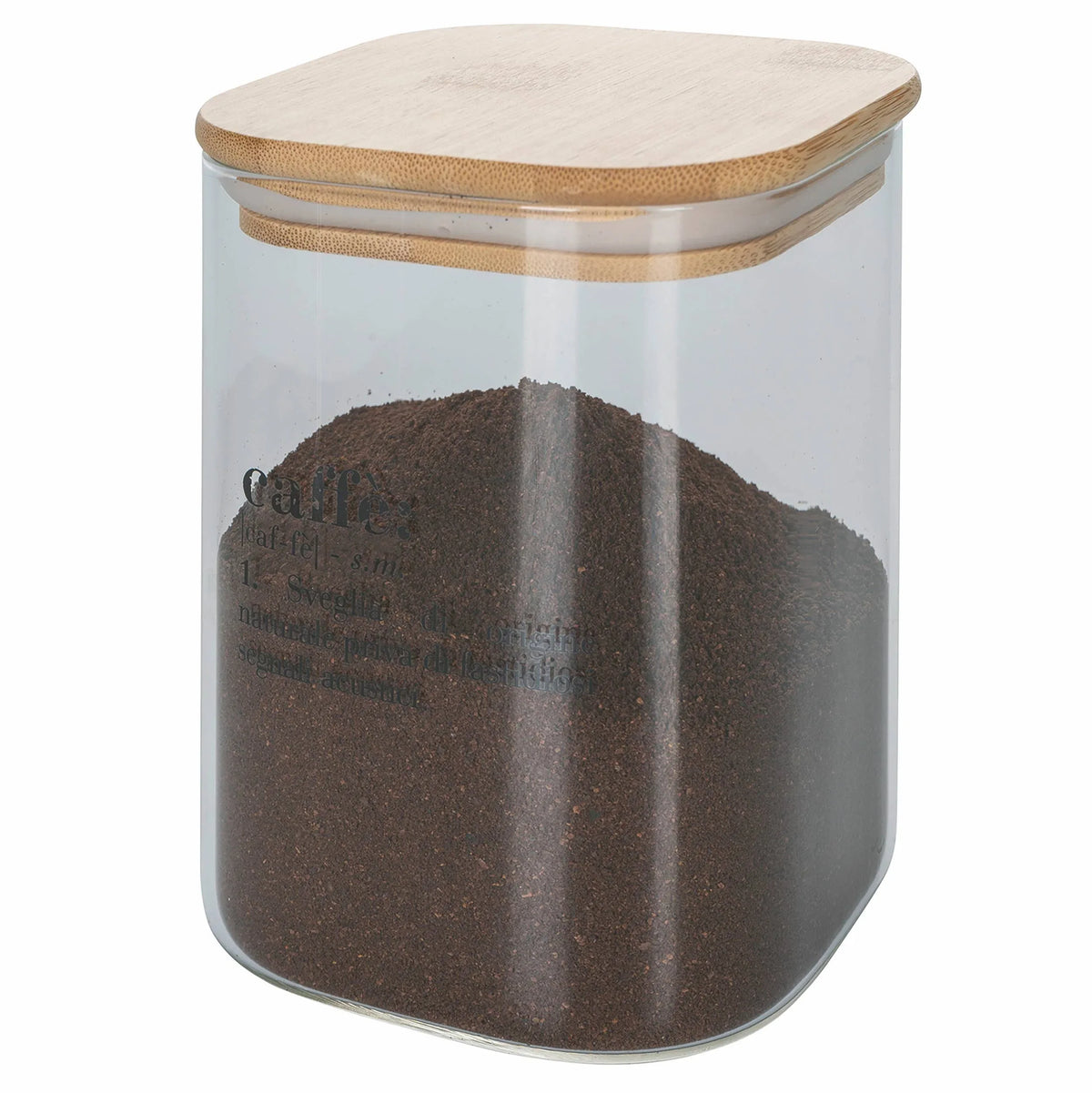 Victionary Barattolo Caffe Vetro/Bambu 1L - MaLu Casa Più