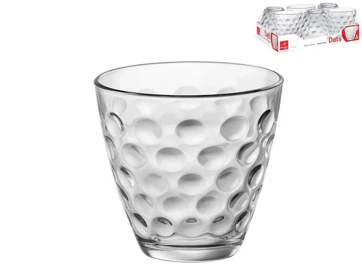 Bicchiere vetro Dots di Bormioli 6 pezzi - MaLu Casa Più
