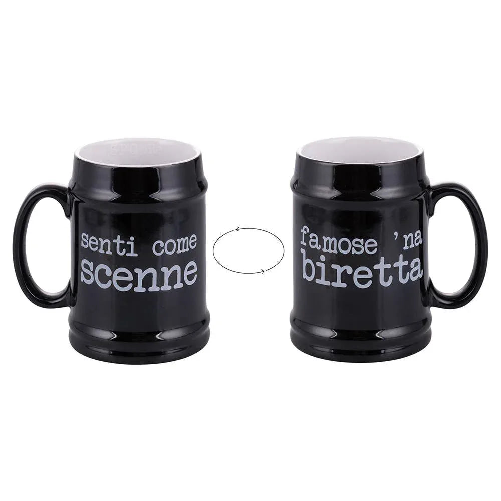 SPQERE BOCCALE BIRRA NERO 500ML - MaLu Casa Più