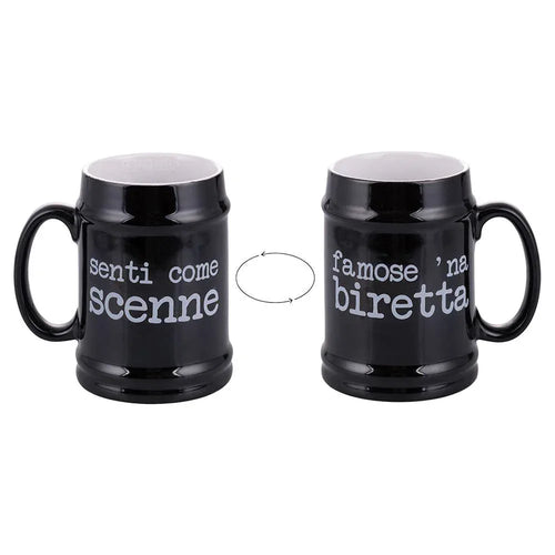 SPQERE BOCCALE BIRRA NERO 500ML - MaLu Casa Più