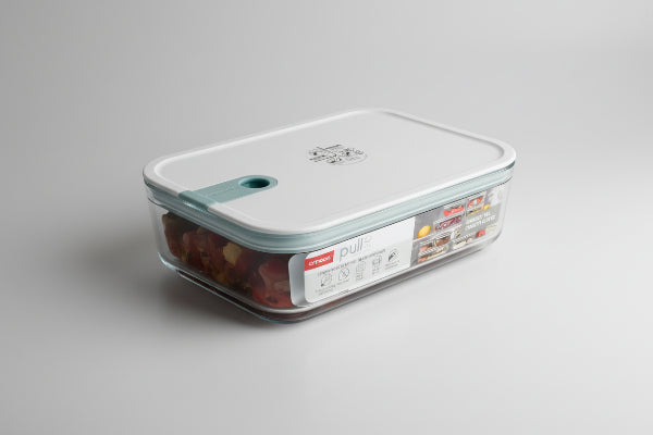 Contenitore in vetro rettangolare 1,6lt. Pull Box Glass