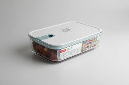 Contenitore in vetro rettangolare 1,6lt. Pull Box Glass