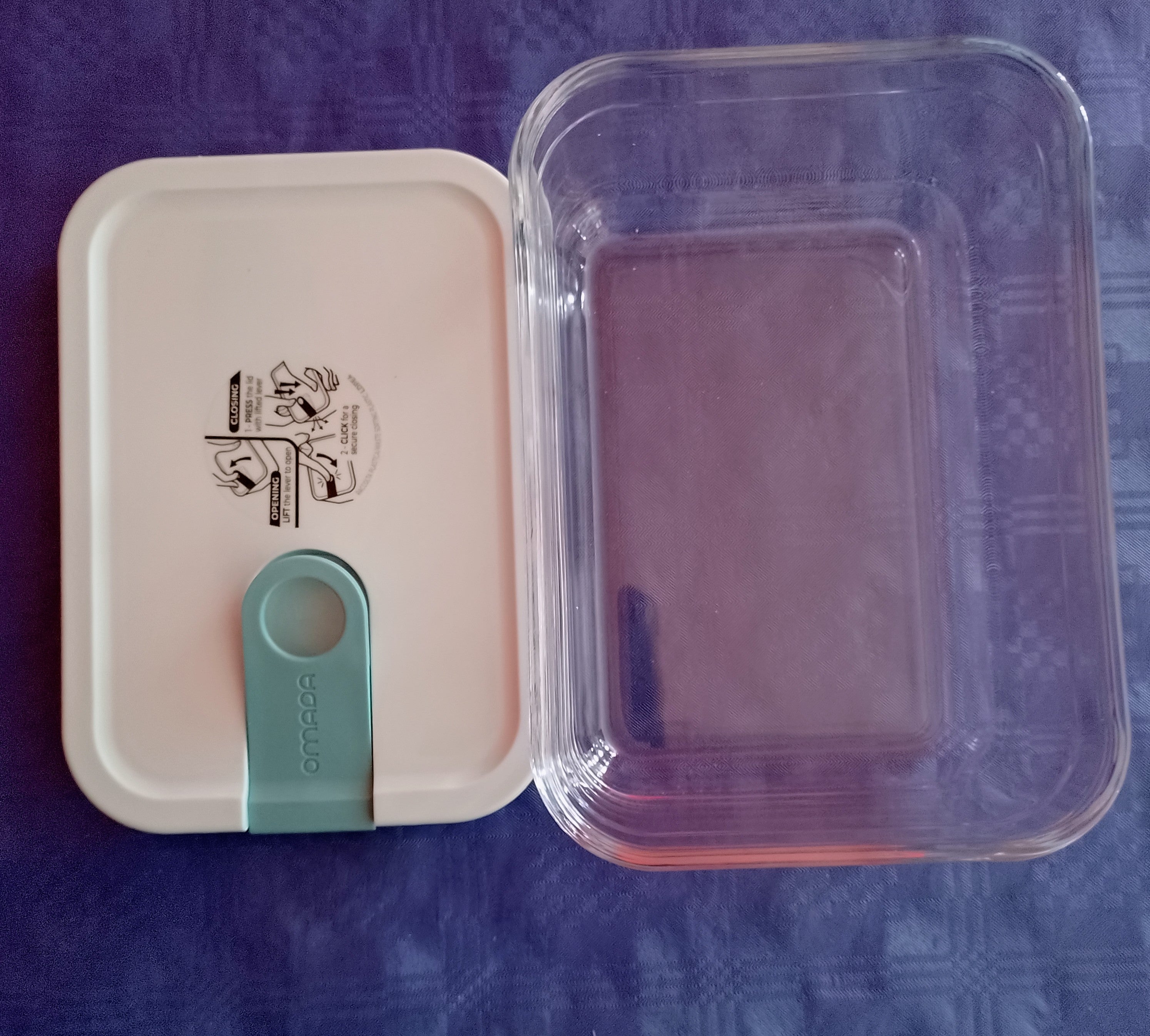 Contenitore in vetro rettangolare 0,75lt. Pull Box Glass