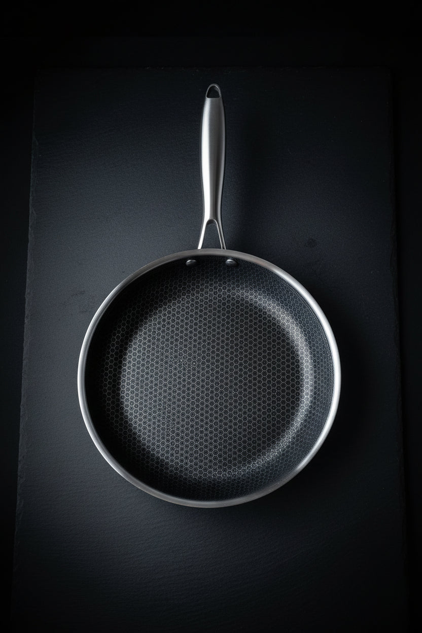 Padella inox rivestimento nido d'ape