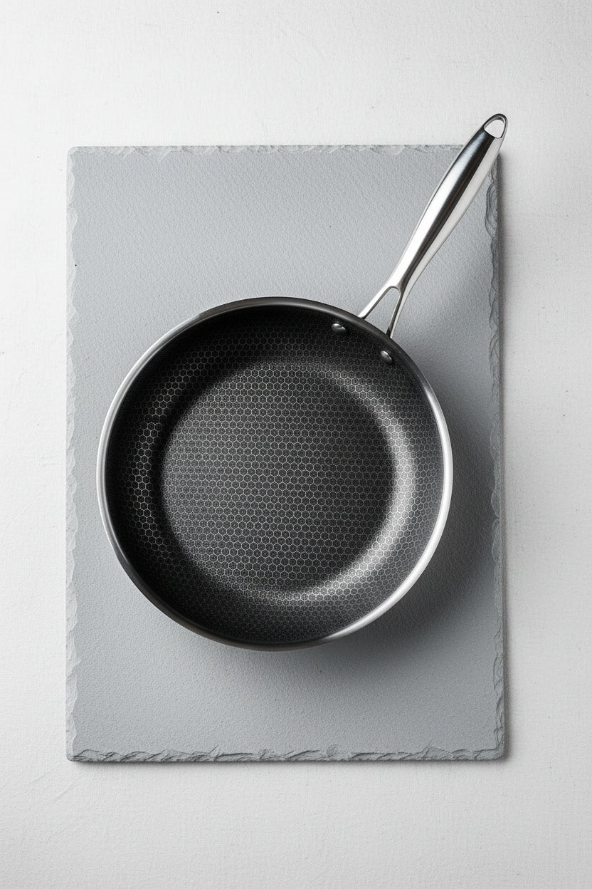 Padella inox rivestimento nido d'ape