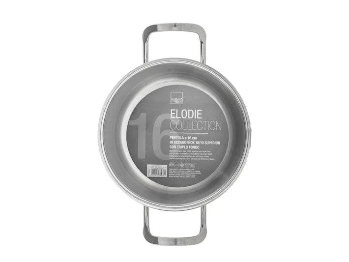 Pentola Elodie in acciaio inox 18/10 cm.16 - MaLu Casa Più