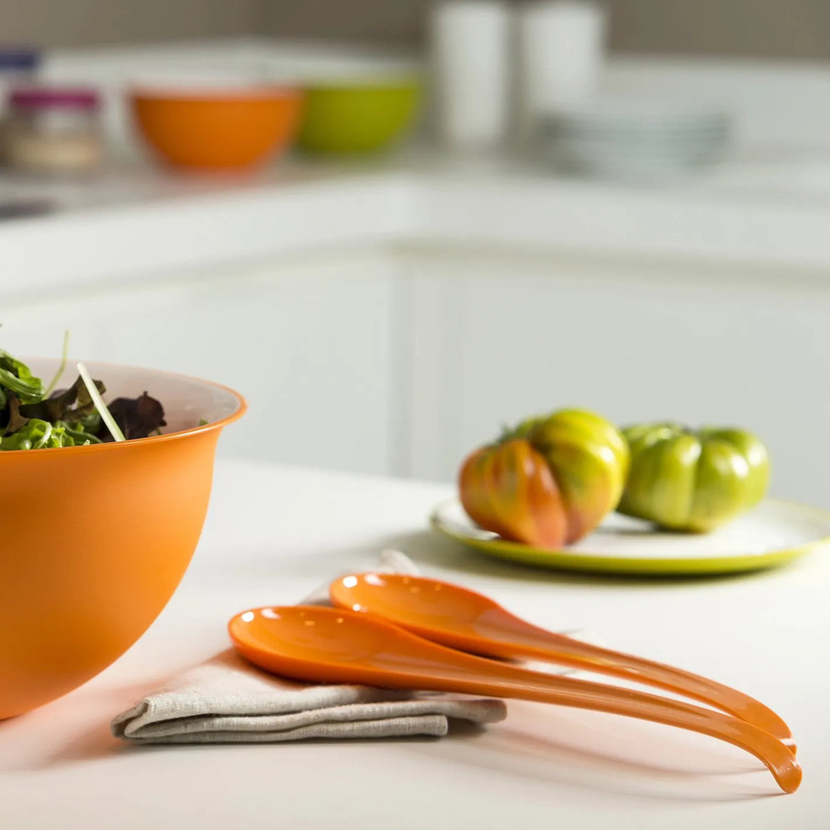 Posate da insalata 28 cm antibatteriche Sanaliving