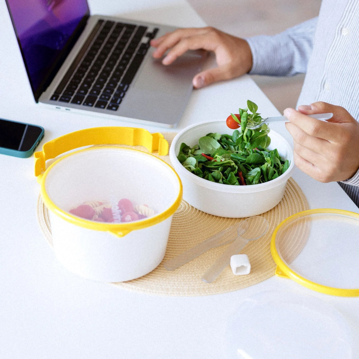 Lunch Box antibatterico 1 +1,6 l Sanaliving