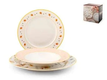 Servizio tavola 18 pezzi con motivi floreali Amelie - MaLu Casa Più