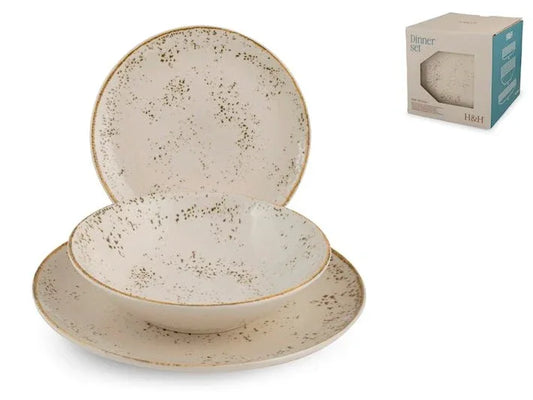 Servizio piatti 18 pz. Stoneware Planet - MaLu Casa Più