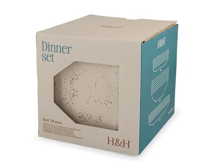 Servizio piatti 18 pz. Stoneware Planet - MaLu Casa Più