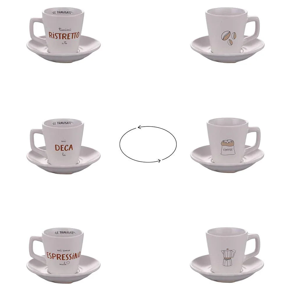 TAZZINA CON PIATTINO 100ML 3 ASSORTITE - MaLu Casa Più