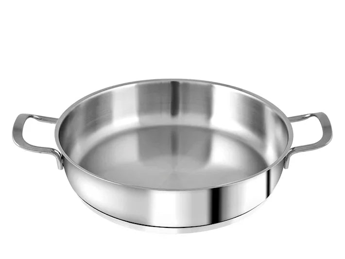 Tegame acciaio inox 18/10 2 manici cm.22 Elodie - MaLu Casa Più