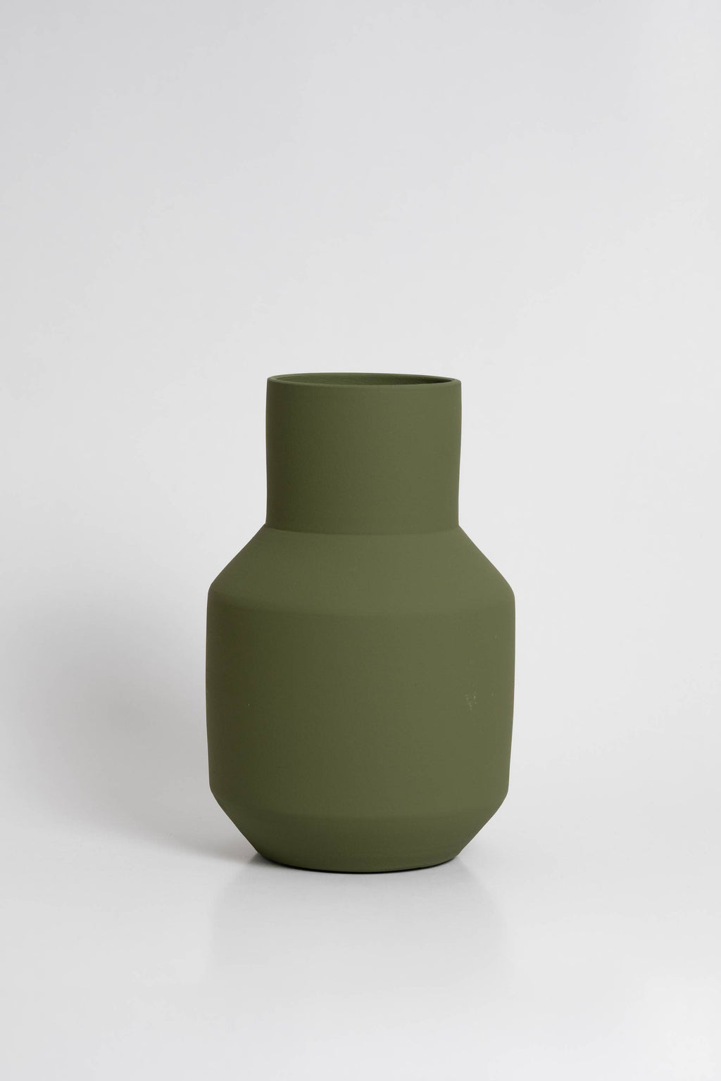 Vaso in ceramica verde