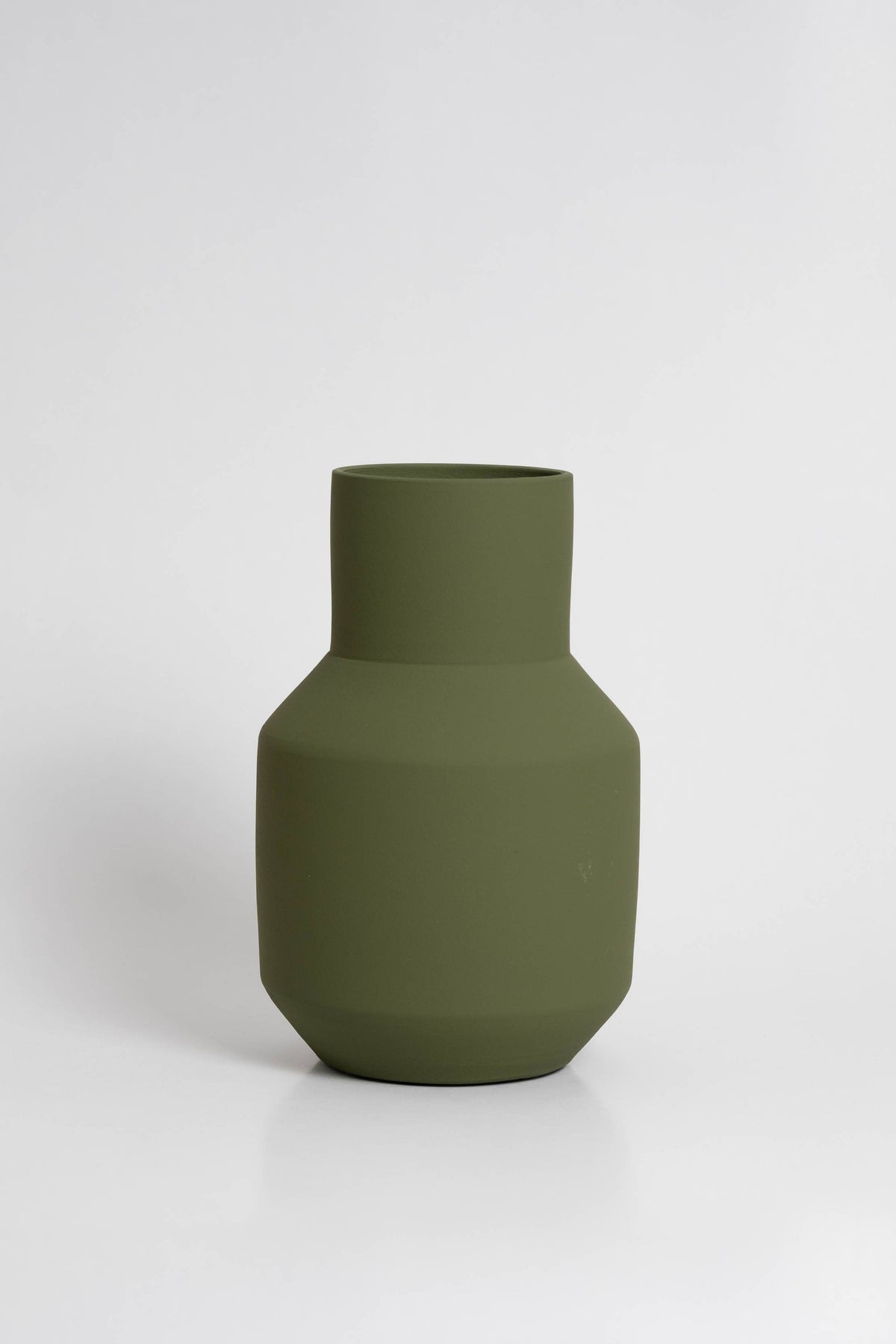 Vaso in ceramica verde