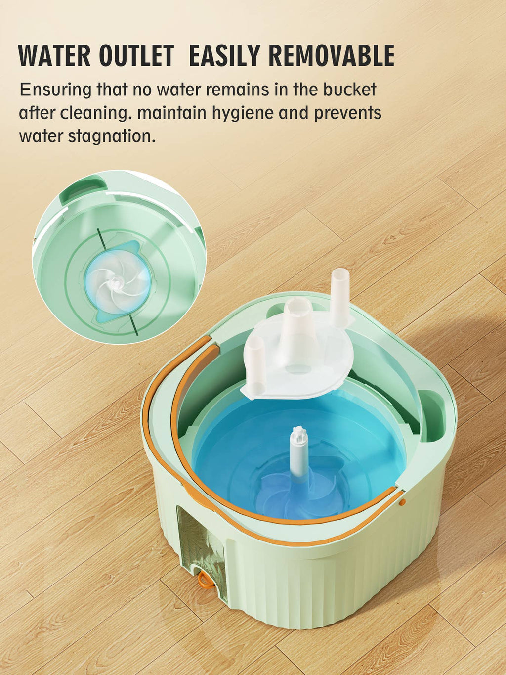 Mop piatto Floormy Urban Avenue – Pulizia con secchio a doppia vasca
