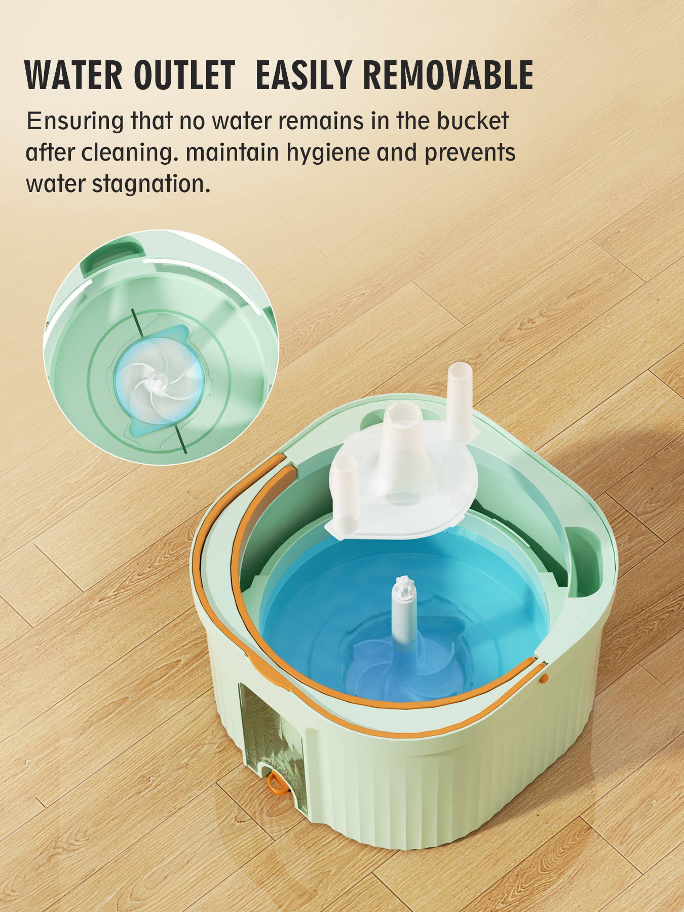 Mop piatto Floormy Urban Avenue – Pulizia con secchio a doppia vasca