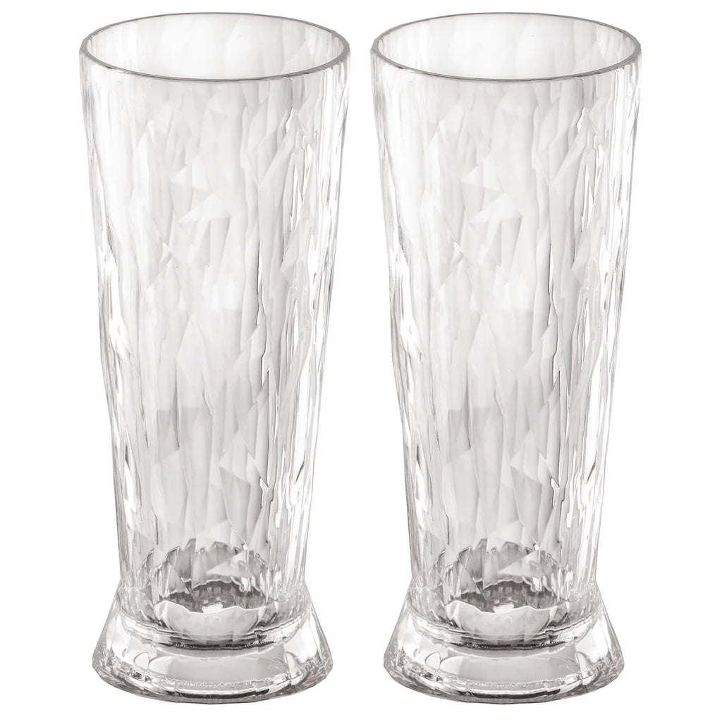 Set di 2 bicchieri da birra Superglass CLUB n. 10 Koziol