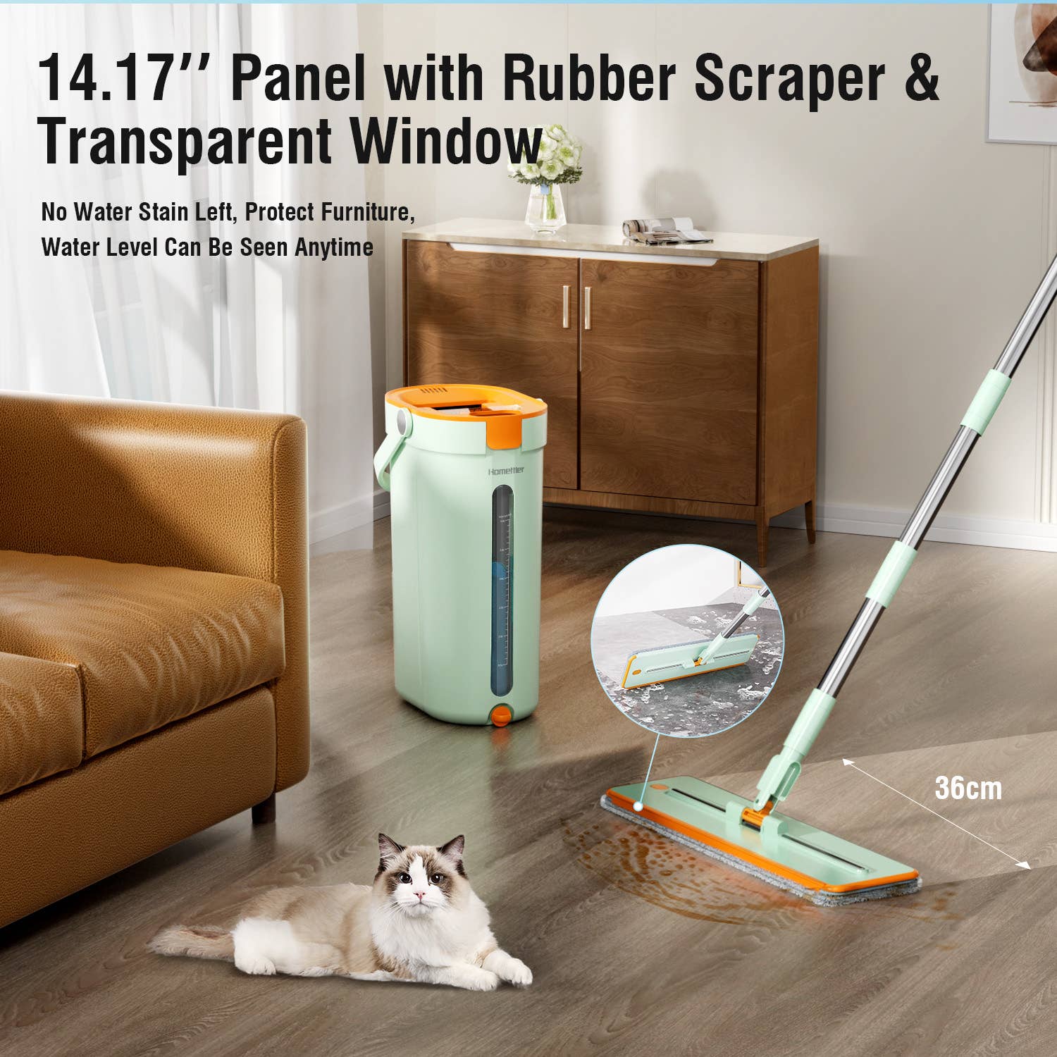 Floormy Urban City Mop – Flat mop with clean water separation