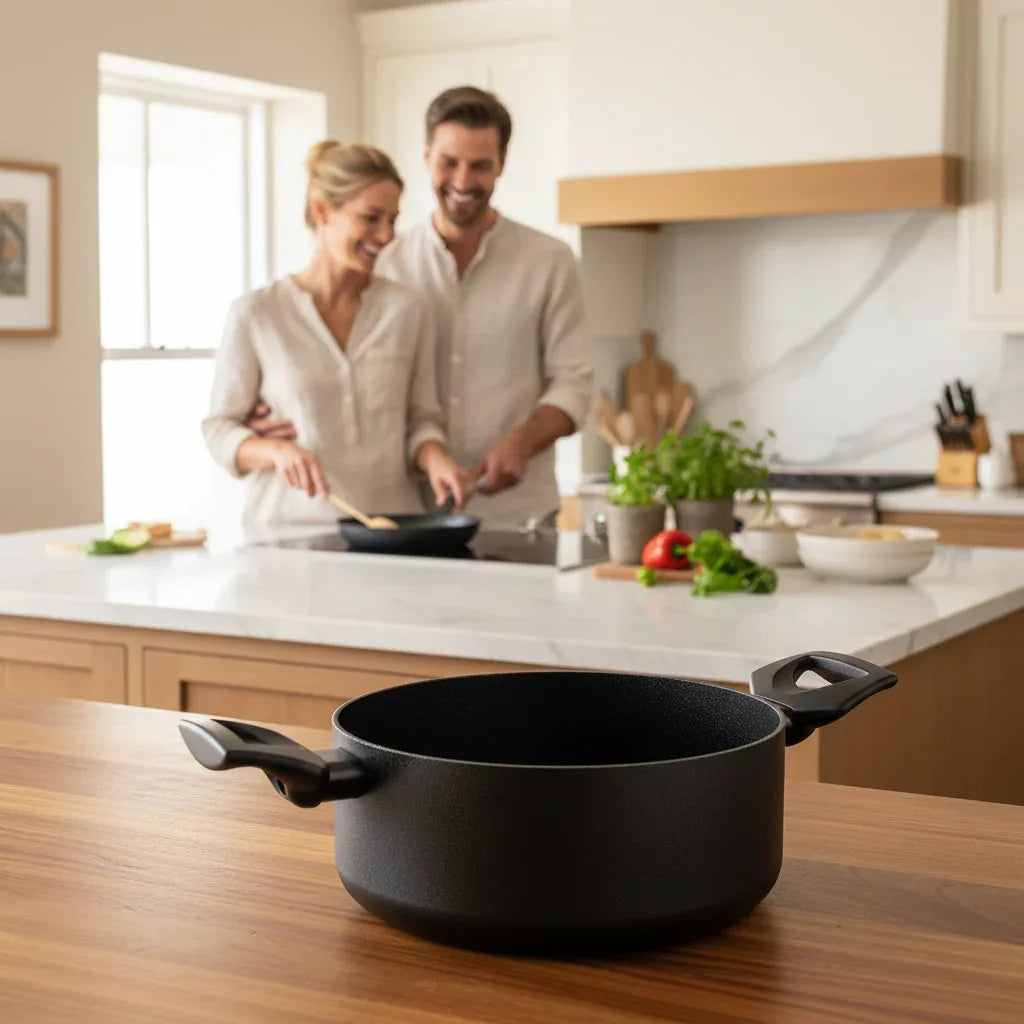 Casseruola antiaderente2 manici cm.22 Titan - MaLu Casa Più