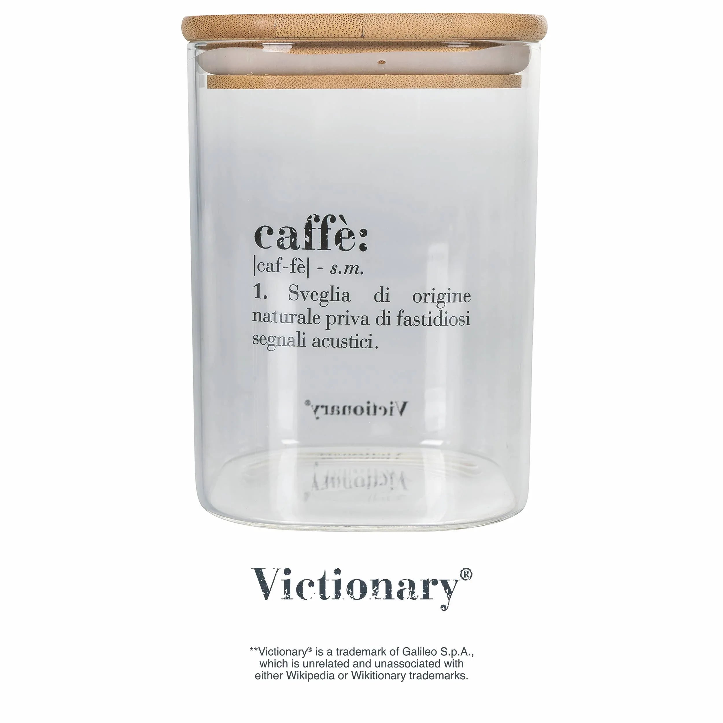 Victionary Barattolo Caffe Vetro/Bambu 1L - MaLu Casa Più