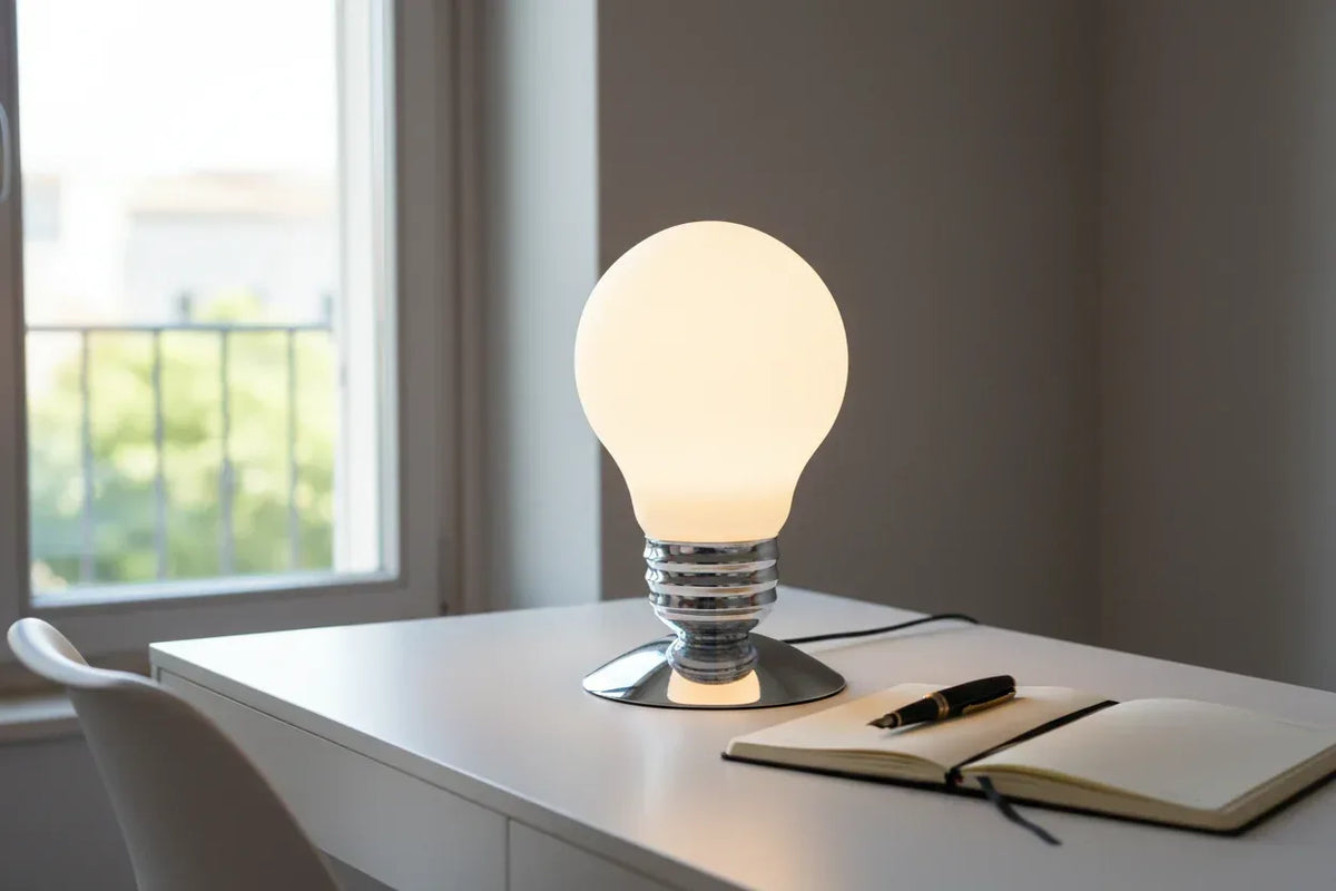 Lampada da Appoggio Design Lampadina Moderna - MaLu Casa Più