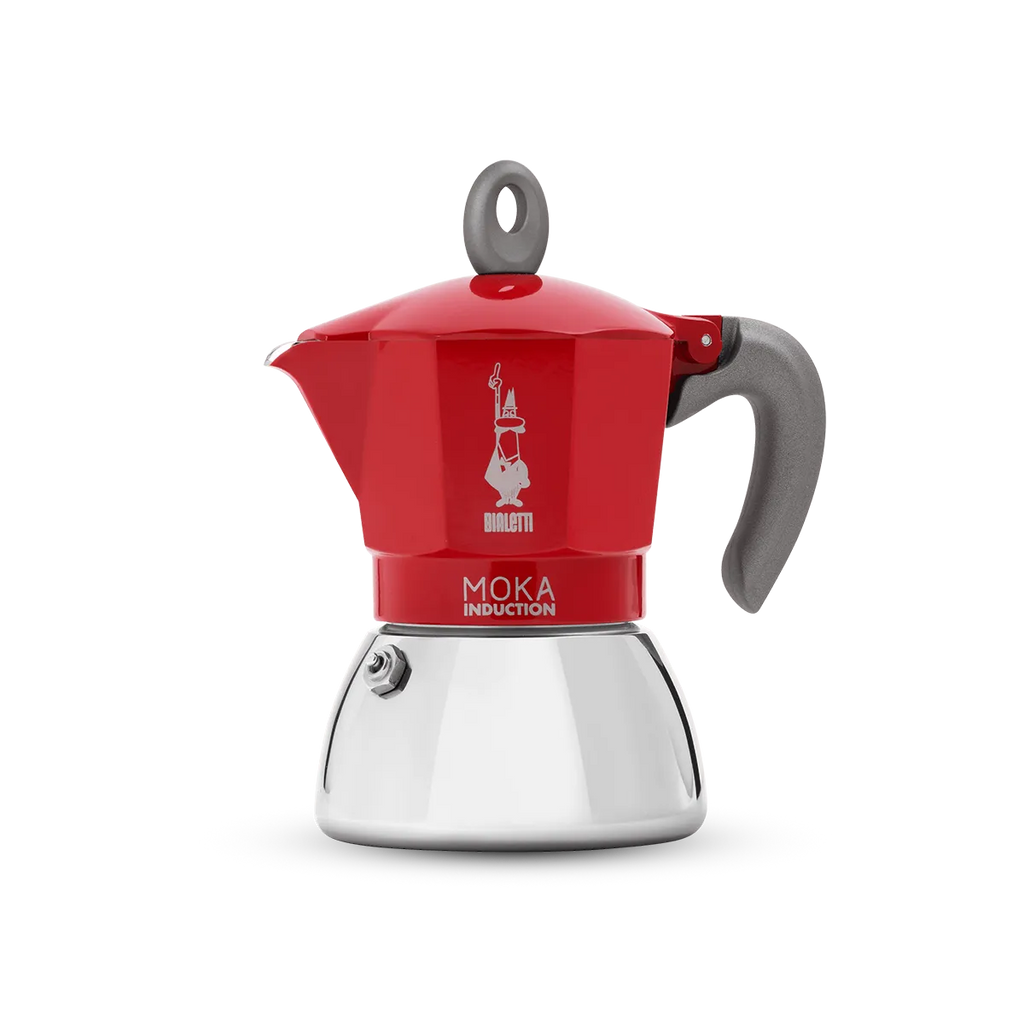 MOKA BIALETTI INDUCTION 4 TAZZE ROSSA