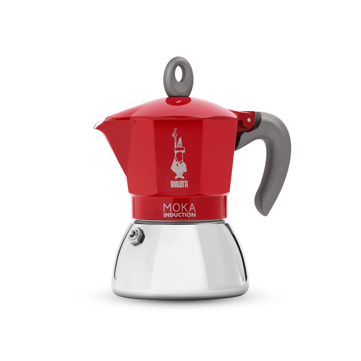 MOKA BIALETTI INDUCTION 4 TAZZE ROSSA