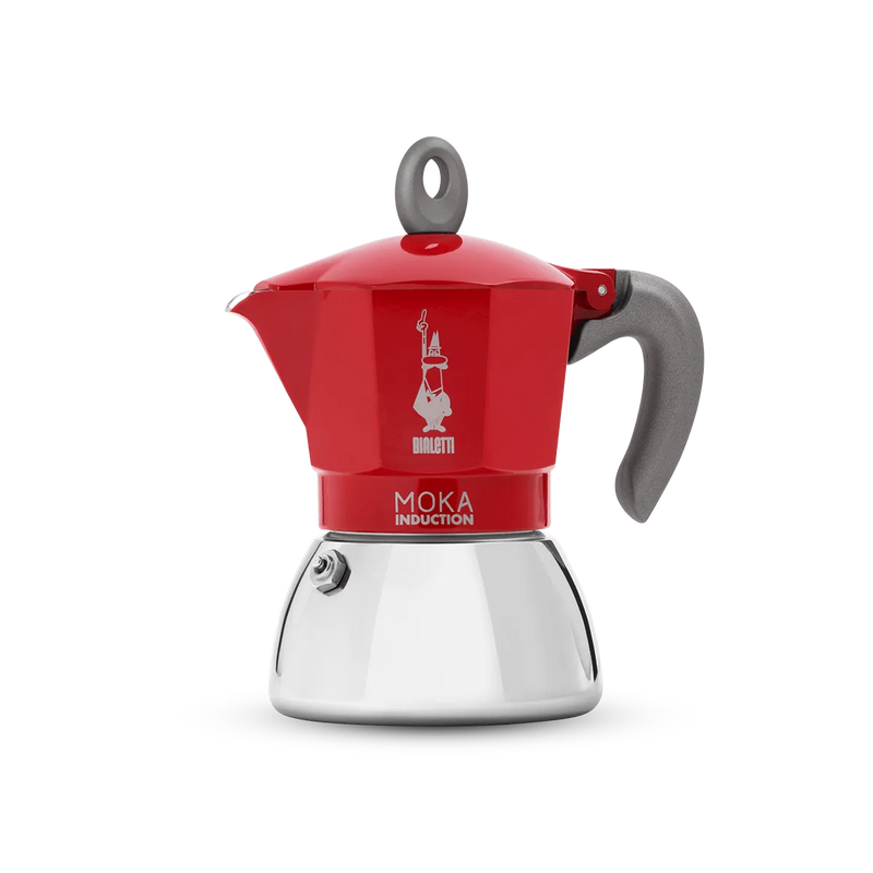 MOKA BIALETTI INDUCTION 4 TAZZE ROSSA