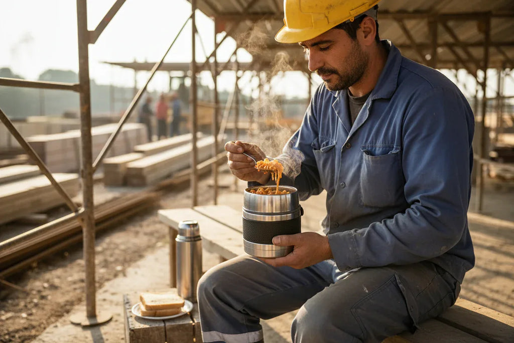 Porta vivande termico inox 18/10 2 scomparti Lt.0,75 - MaLu Casa Più