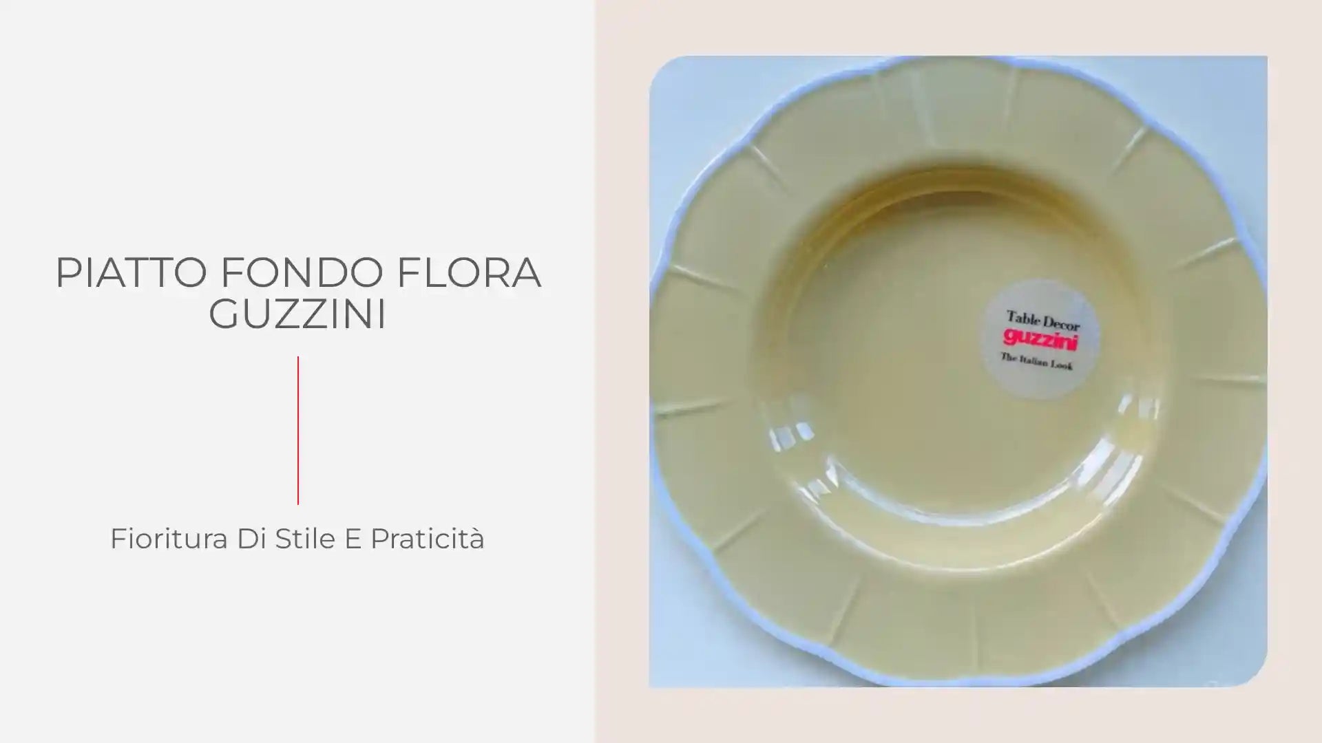 Piatto fondo Flora Guzzini by@Outfy
