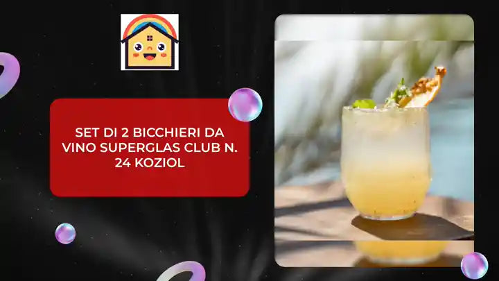 Set di 2 bicchieri da vino Superglas CLUB n. 24 Koziol by@Outfy