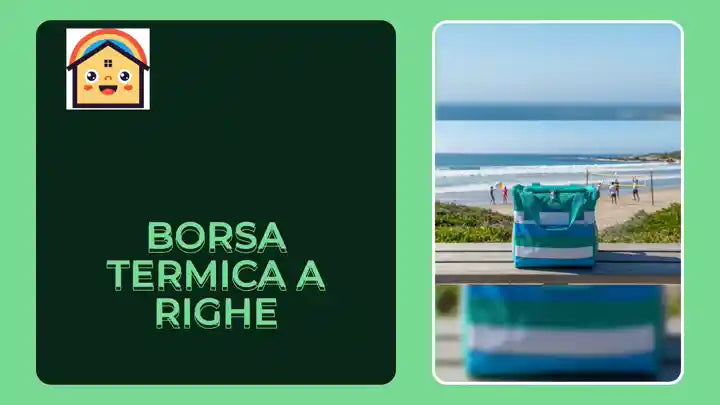 Borsa termica a righe by@Outfy