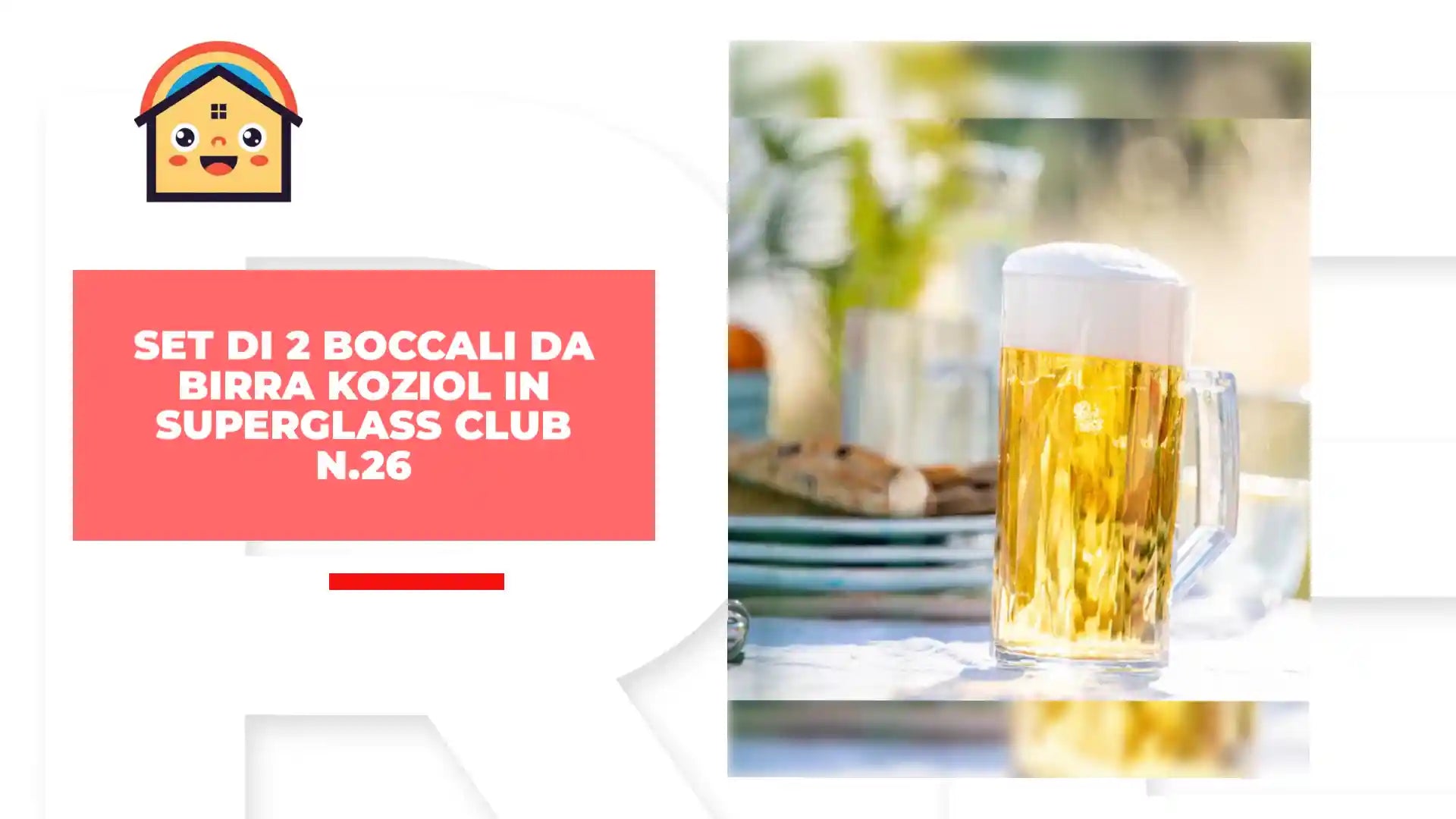Set di 2 boccali da birra Koziol in Superglass CLUB n.26 by@Outfy