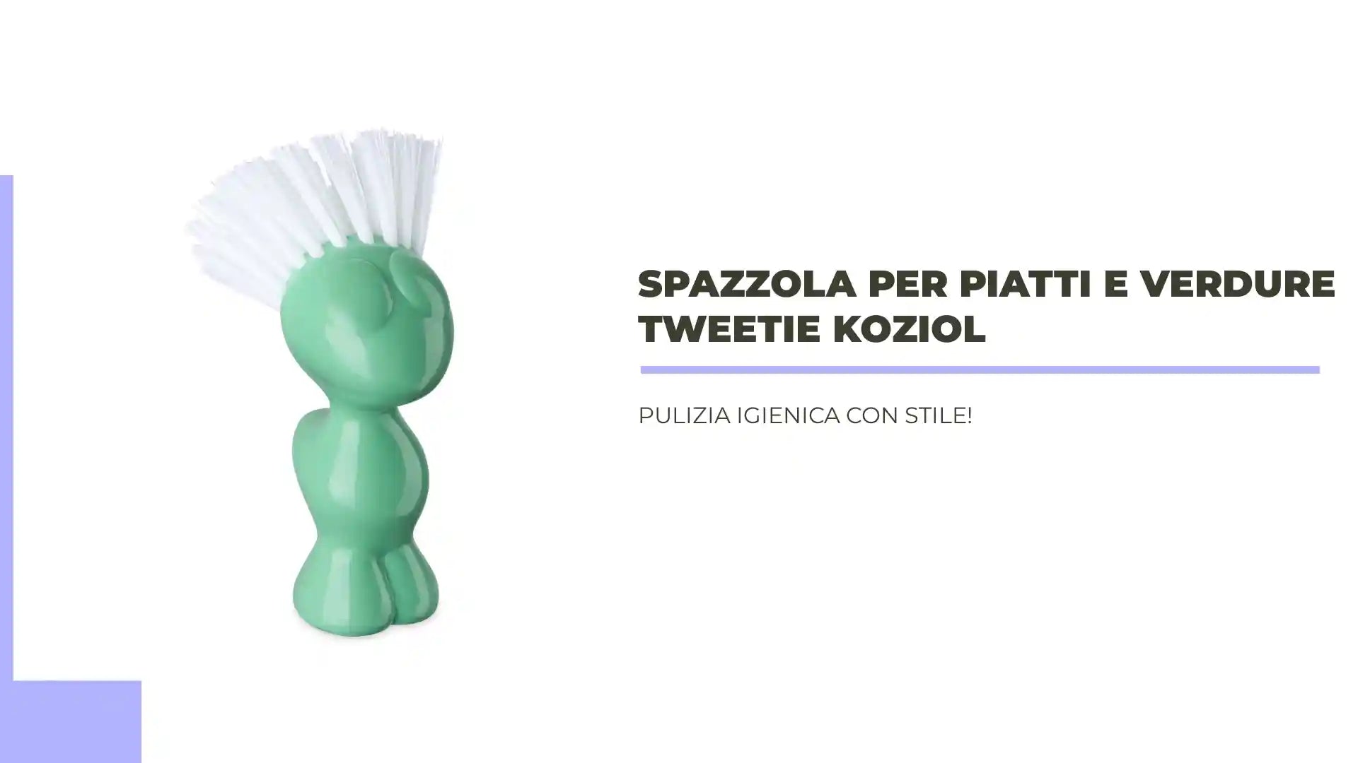 Spazzola per piatti e verdure TWEETIE Koziol by@Outfy