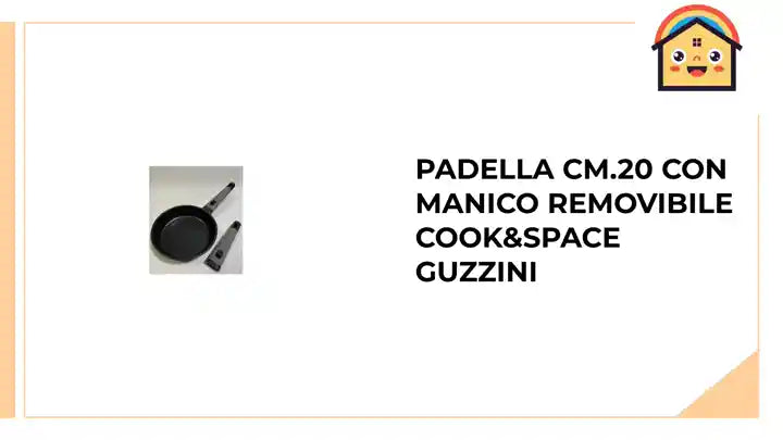 Padella cm.20 con manico removibile Cook&amp;Space Guzzini by@Outfy