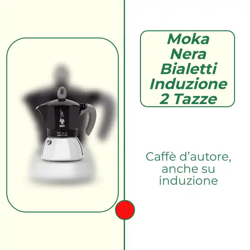 Moka Nera Bialetti induzione 2 tazze by@Outfy