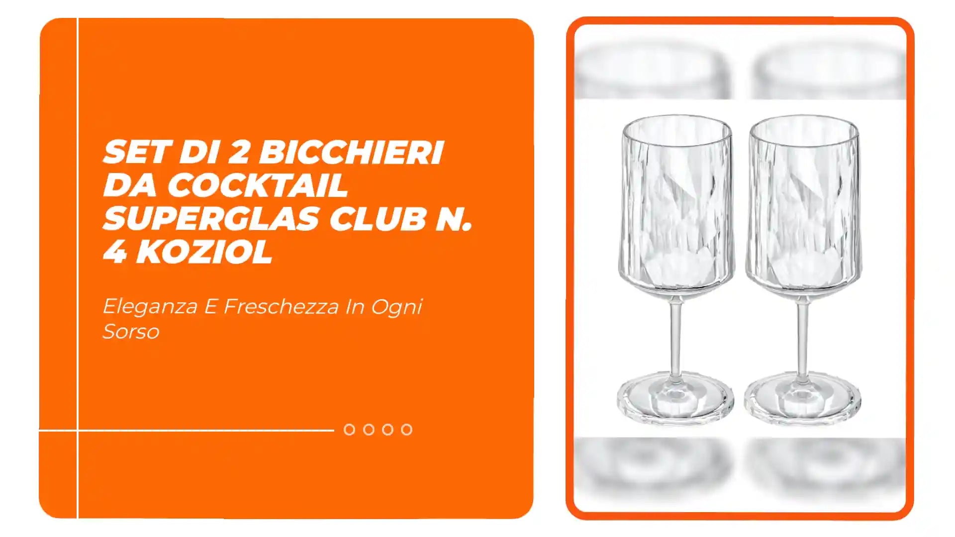 Set di 2 bicchieri da cocktail SUPERGLAS CLUB n. 4 Koziol by@Outfy