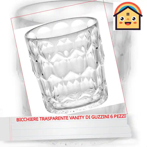 Bicchiere trasparente Vanity di Guzzini 6 pezzi by@Outfy