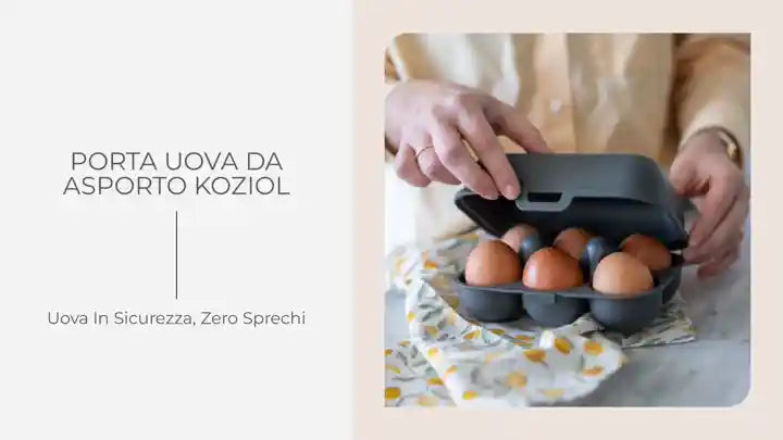 Porta uova da asporto KOZIOL by@Outfy