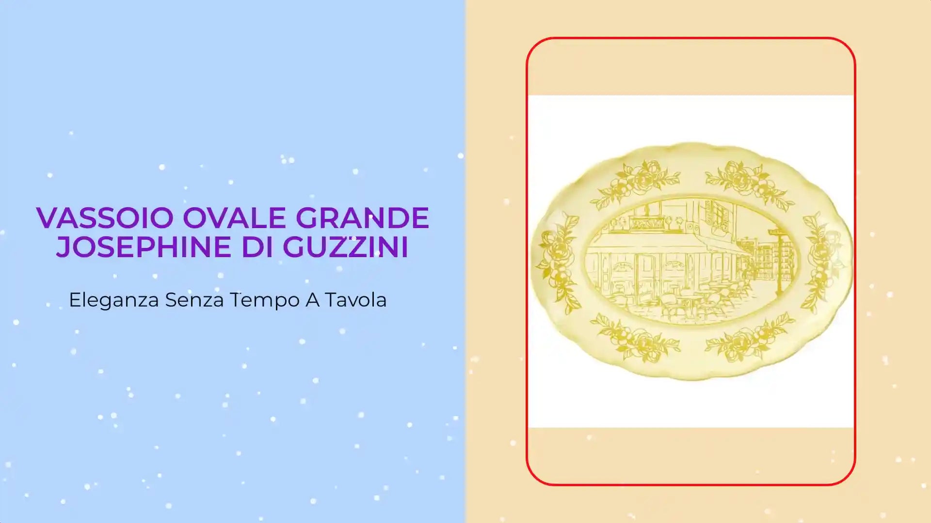 Vassoio ovale grande Josephine di Guzzini by@Outfy