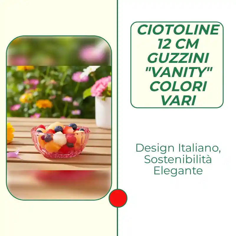 CIOTOLINE 12 CM GUZZINI "VANITY" COLORI VARI by@Outfy