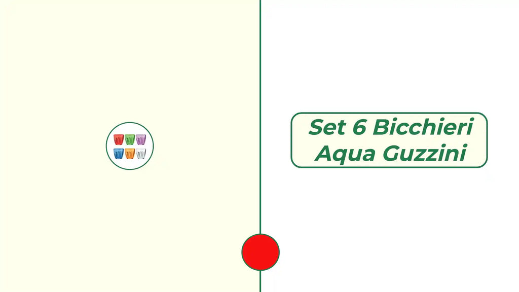 Set 6 bicchieri Aqua Guzzini by@Outfy