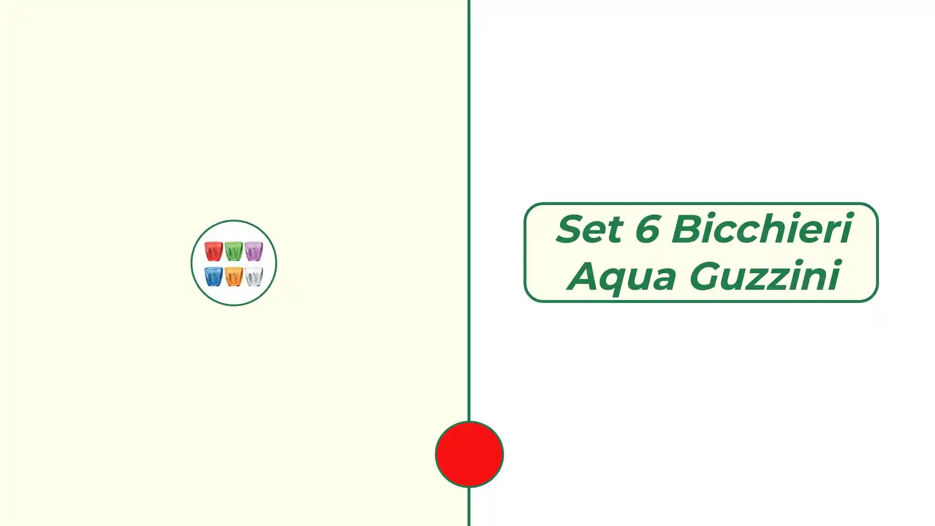 Set 6 bicchieri Aqua Guzzini by@Outfy